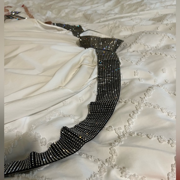 Christopher Kane white shirt tunic with crystal sleeves and collar - Picture 10 of 10